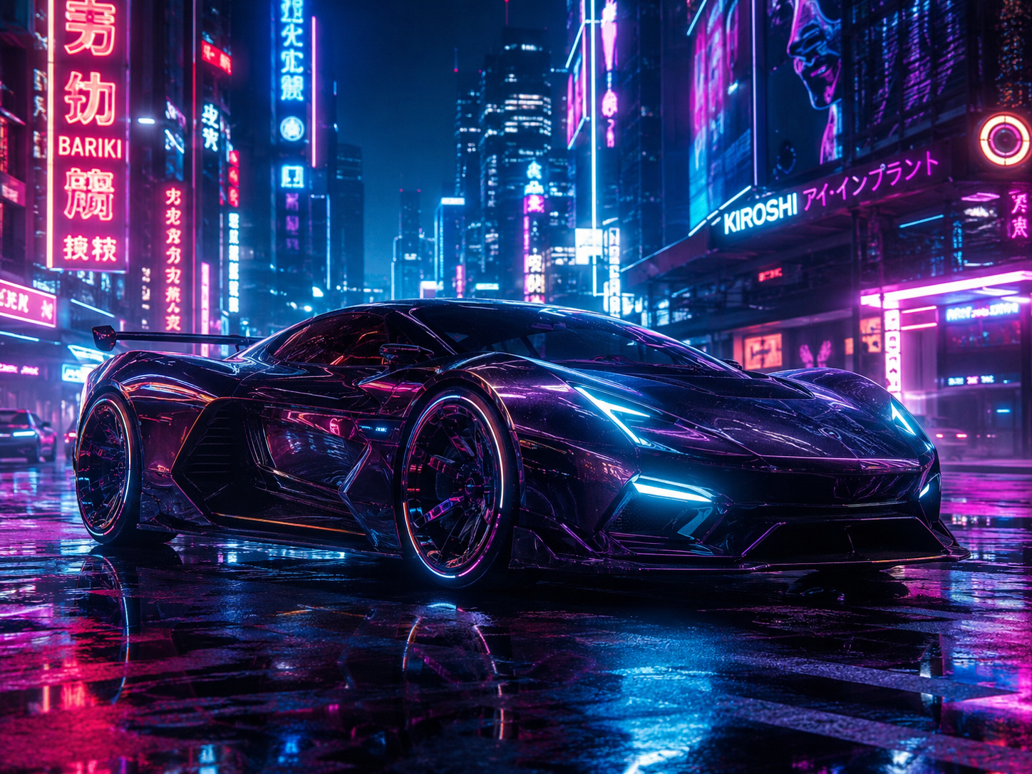 未来感跑车生成图
